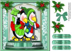 Snow Globe , Skating Penguins
