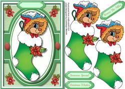 Cute Little Donkey in a Stocking