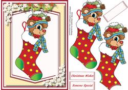 Cute Pupy in a Sstocking