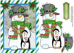 Lovely Snowman and Penguin 