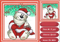 Cute Pola Bear in Red