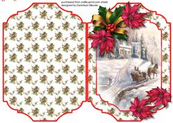 Print, Cut, and Fold, Beautiful Sleigh Ride 