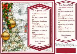 To a Special Dad at Christmas, with Verse
