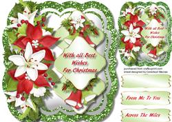 Lovely Glitter Frame and Christmas Greetings