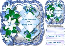 Lovely Glitter Frame with Christmas Greetings