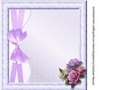 Beautiful Lilac Incert , Blank