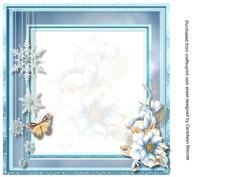 8x8 Incert Blank , Festive Florals