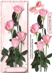Locely D.l with Pink Rose Buds 