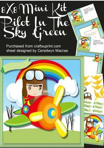 8x8 M9ini Kit , Pilot in the Sky .green