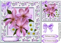 Beautiful Daisy's and Clematus