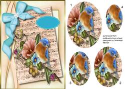Lovely Pyramid Bird on Sheet Music 