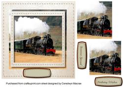 Steam Train in the Mountains