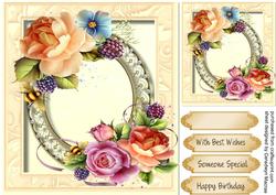 Summer Fruits and Roses 