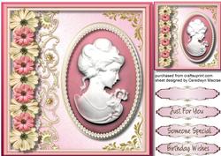 Lovely Pink Cameo and Pearls