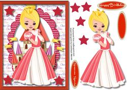 Lovely Princaee in Her Red Dress
