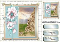 Stunning Roses in Teal and Pink 