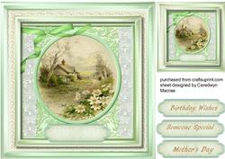 Beautiful Cottage Scene with Daisy's