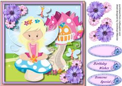 8x8 Fairy on the Toadstool
