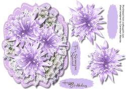Beautiful Lilac Star Flowers and Blossom