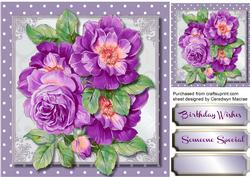 Beautiful Vintage Lilac Roses 