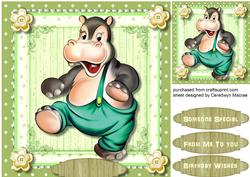 Lovely Dancing Hippo