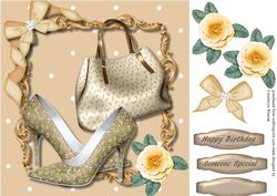 Lovely Beige Shoes and Bag