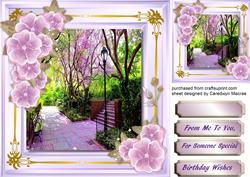 Lovely Lilac Flowers with Scene