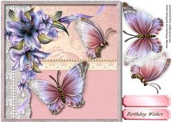 Lovely Butterfly's and Lillies 1