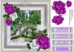 Japanese Bridge and Roses