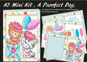 A5 Mini Kit, a Purrfect Day