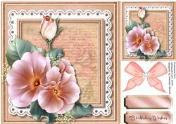 Beautiful Love Roses on a Script Mat