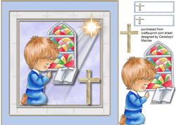 Lovely Boys Baptisaum or Comfirmation Card