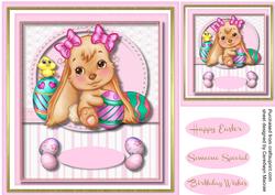 Adorable Pup and the Easter Eggs 