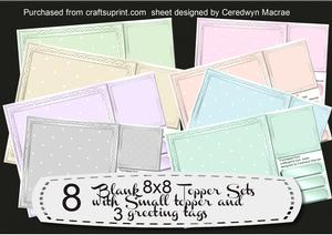 Bumper Kit, 8x8 Blank Toppers Set 