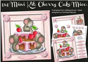 8x8 Mini Kit, Cherry Cake Mice