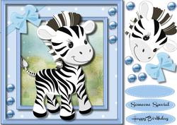 Lovely Woodland Critter Zebra 