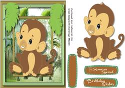 A5 Adorable Little Monkey