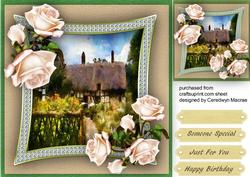 Beautiful Roses Cottage and Cream Roses,
