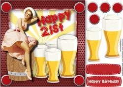 Pin-ups and Beer , Enjoy Your 21st Birthday 
