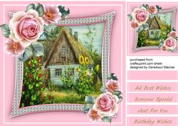 Lovely Woodcutter's Cottage and Roses 