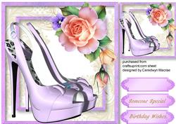 Lovely Lilac Shoes and Roses