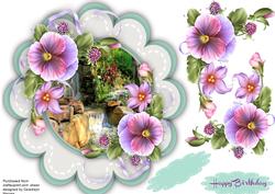 Garden Waterfall and Pansy's