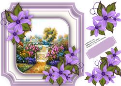 Beautiful Scene with Lilac Flowers