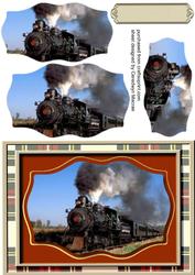 Lovely Steam Train in Shaped Pyramid 