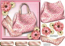 Lovely Pink Summer Shoes and Bag 3