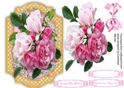 Beautiful Roses O0n a Lattace Frame 