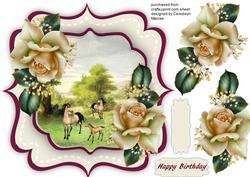Beautiful Roses and Scene