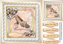 Lovely Vintage Shoe with Pearls 