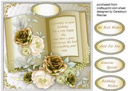 Beautiful Golden Birthday Bbook 