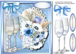 Anniversary or Bbirthday Wishes, Blue